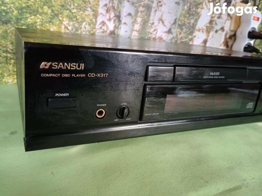 Sansui CD-X317 HiFi cd mash rendszer fém elölap