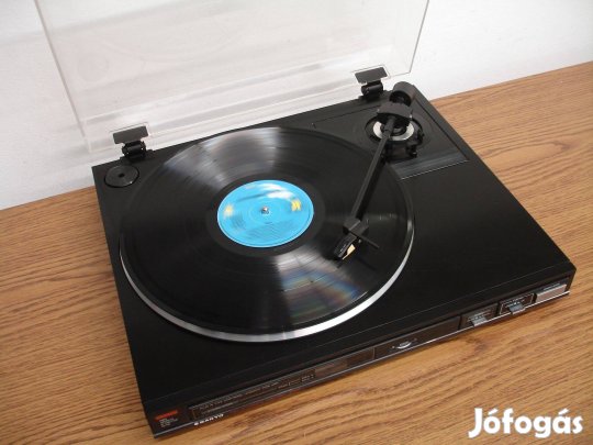 Sanyo TP566 full automata lemezjátszó szíjhajtás pitch kontroll strobo