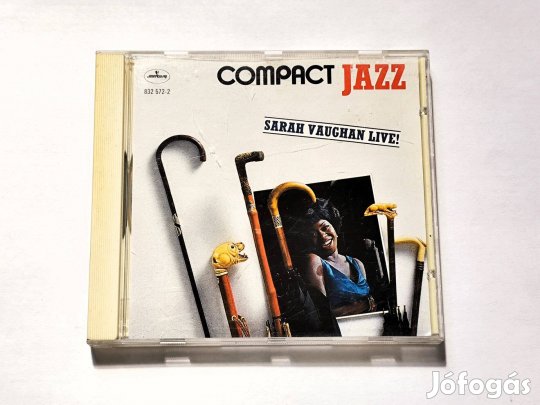 Sarah Vaughan - Sarah Vaughan Live! CD 1987 Germany Jazz, Pop