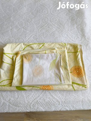 Sárga 2 db polieszter ágynemű szett