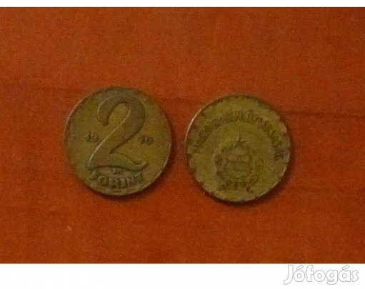 Sárga 2 forint érme 1970