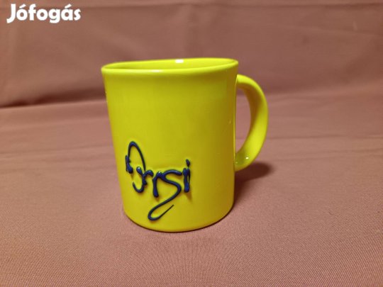 Sárga ORSI neves bögre eladó !