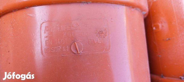 Sárga PVC lefolyócső toldó idom Kgu-200 Kgu200