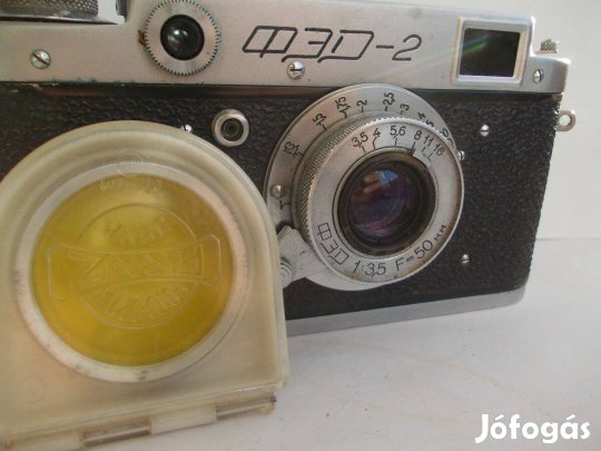 Sárga Színszűrő tubus objektívre. Pl: FED 2