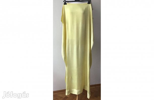 Sárga, valódi selyem függöny 76 x 140 cm