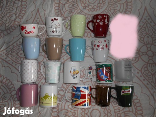 Sárga bögre görbe bögre / több bögre