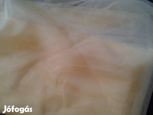 Sárga minta nélküli új függöny (5,6 x 2,9 m)