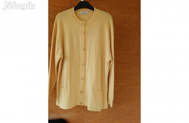 Sárga női kardigán
