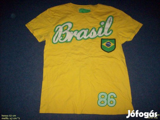 Sárga pamut póló 13-14 évesre (méret 164)