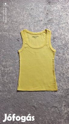 Sárga pántos pamut trikó