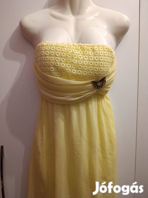 Sárga strandruha csatos