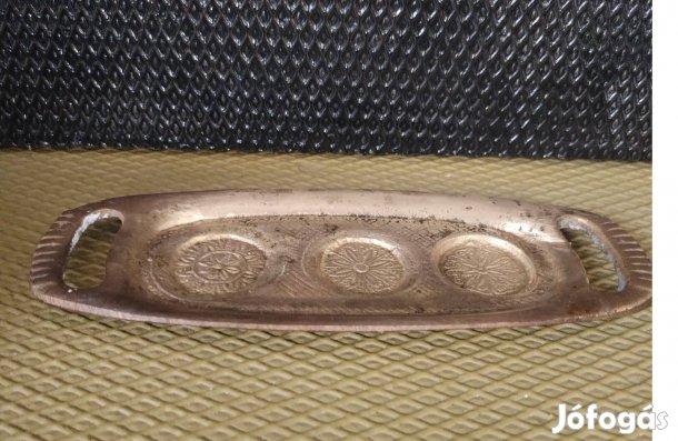 Sárgaréz 3 db-os asztali gyertya, mécsestartó