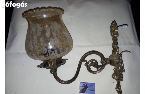 Sárgaréz falilámpa