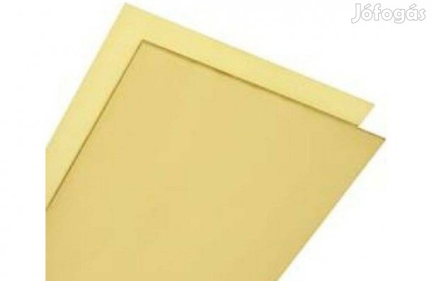 Sárgaréz lemez lágy/0,5*1000*2000 mm, országos szállítással eladó. új