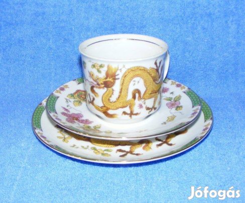Sárkányos porcelán reggelizőszett