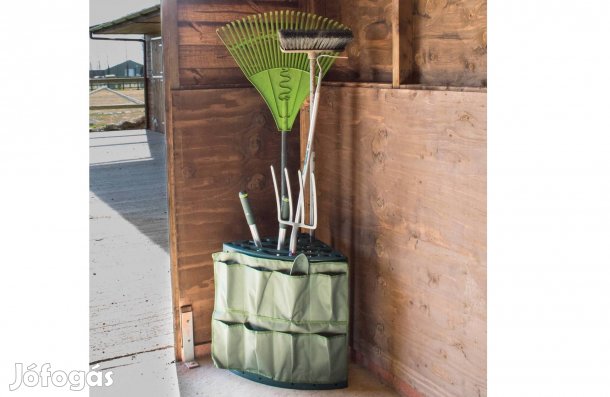 Sarok Falra szerelhető szerszám és takarítóeszköz tartó kert garázs