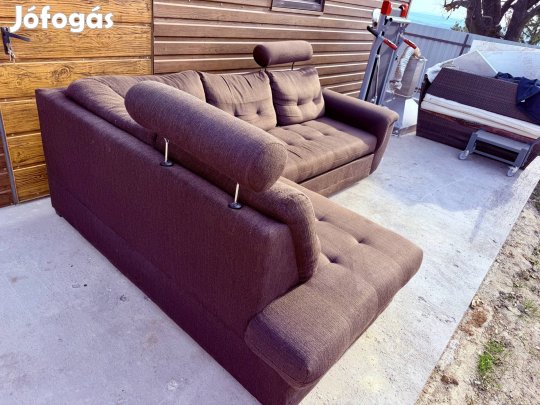Sarok kanapé baloldali barna színbe gyönyörű szép állapot