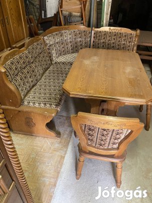Sarokpad étkezőasztal kettő szék eladó