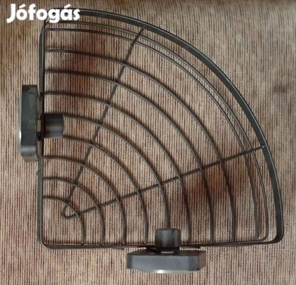 Sarokpolc zuhanypolc fekete tapadókorongos új ("fülek" nélkül)