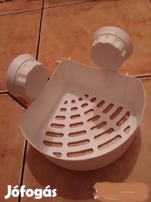 Sarokpolcok, fehér, drapp kis polcok új!