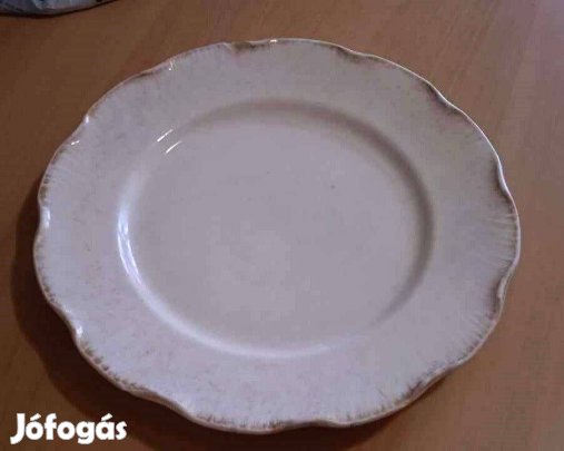 Sarreguemines antik fajansz nagy kínáló tál XIX. sz