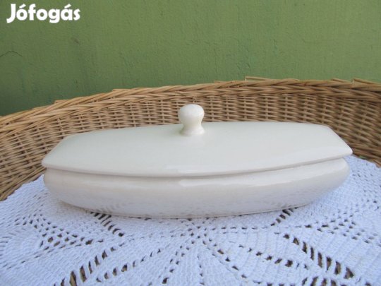 Sarreguemines régi fajansz fogkefe tartó