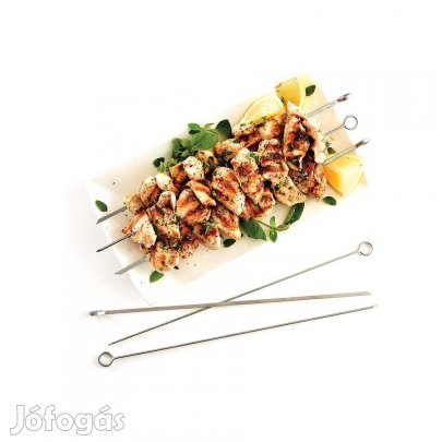 Saslik fém nyárs készlet 12 darabos