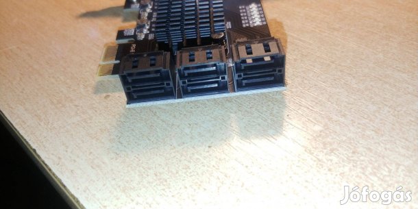 Sata III Pci-e 1x kiegészítő kártya 6 SATA port