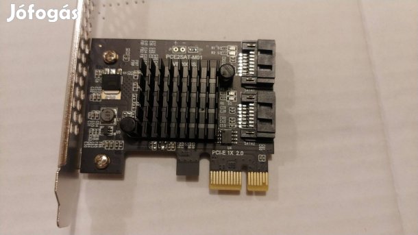 Sata III Pci-e kártya 2 port Marvell 88SE9125 chipset