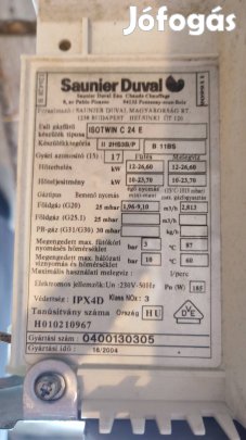 Saunier Duval Isotwin C 24 E fali kéményes gázkazán