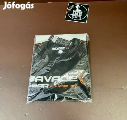 Savage Gear poló L-es / Fish Bandita