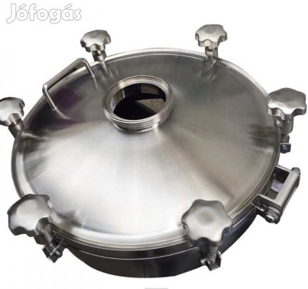 Saválló Acél Beöntő ajtó 35cm átmérő (3792)