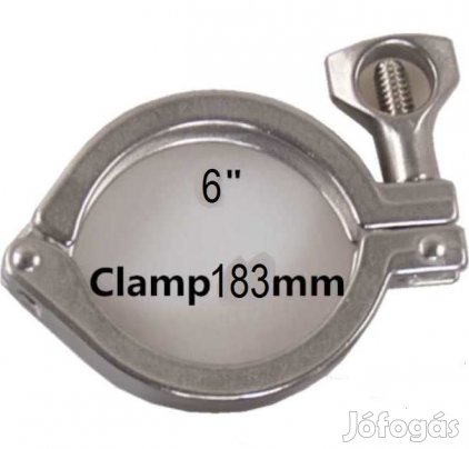 Saválló Acél Tri-Clamp Bilincs 6"  183mm  (3497)