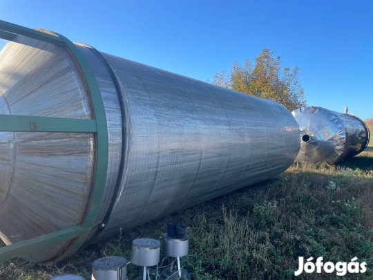 Saválló-Rozsdamentes 50 000 L-es bortartály, műtrágya, nitroszolg
