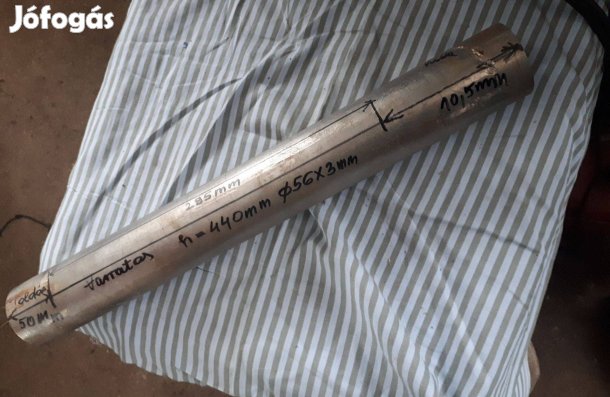 Saválló cső 56x3 mm-es eladó !