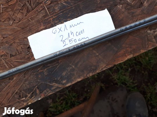 Saválló cső 6x1 mm új eladó !
