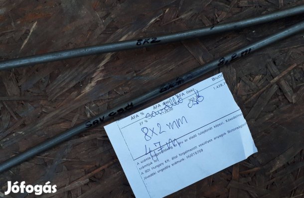 Saválló cső 8x2 mm új eladó !