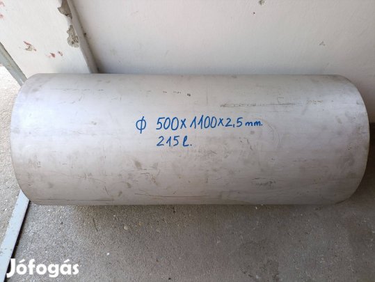 Saválló cső, nagy átmérőjű, vékony falvastagságú eladó!