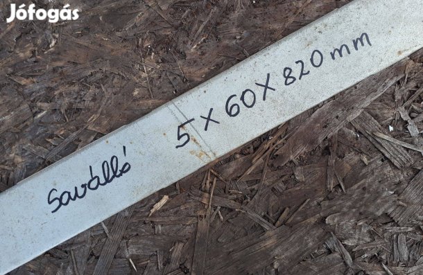 Saválló lemez 5x60x820 mm eladó !