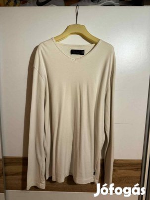 Saxoolondon Mega Large , XL Fehér férfi hosszú ujjú felső eladó