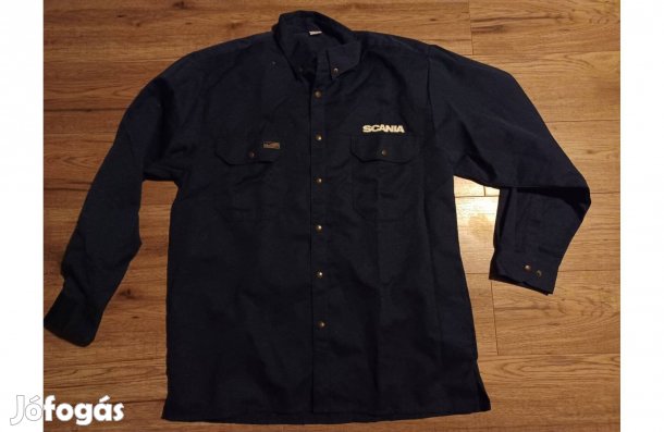 Scania feliratos munkásing munkás ing L XL új