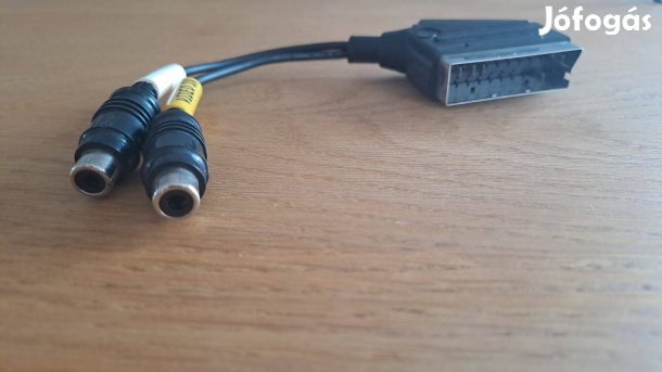 Scart - 2 RCA (Audio-Video) átalakító kábel, adapter