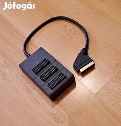 Scart aranyozott elosztó 3 -as