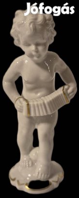 Schaubach Kunst porcelán meztelen puttó figura