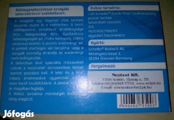 Schebo tumor M2 PK béldaganatszűrő