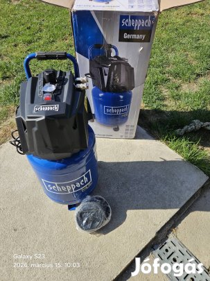 Scheppach 30 literes álló gondozás mentes kompresszor 