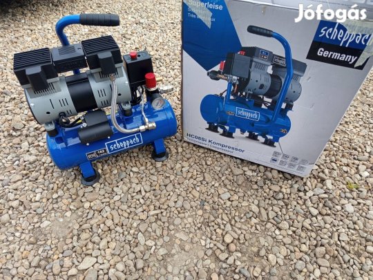 Scheppach 6 literes 2 hengeres ultra csendes kompresszor 