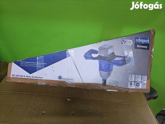 Scheppach BC-EB100X akkumulátoros akkus földfúró lyukfúró 