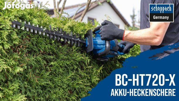 Scheppach BC-HT720-X akkus sövényvágó Aksival töltővel!650mm munka h