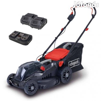 Scheppach BMP 380 akkumulátoros fűnyíró +2 db akksi+1 db töltő -